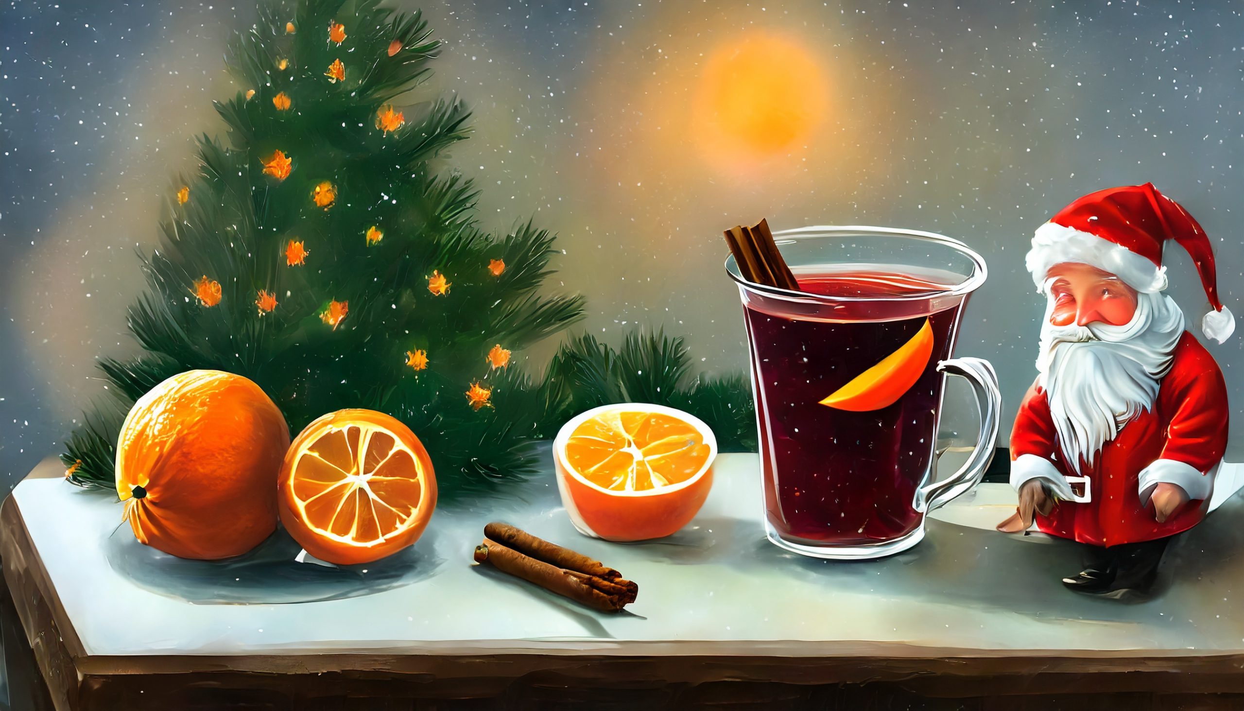 Adventsumtrunk mit Glühwein und kostenlosen Snacks"